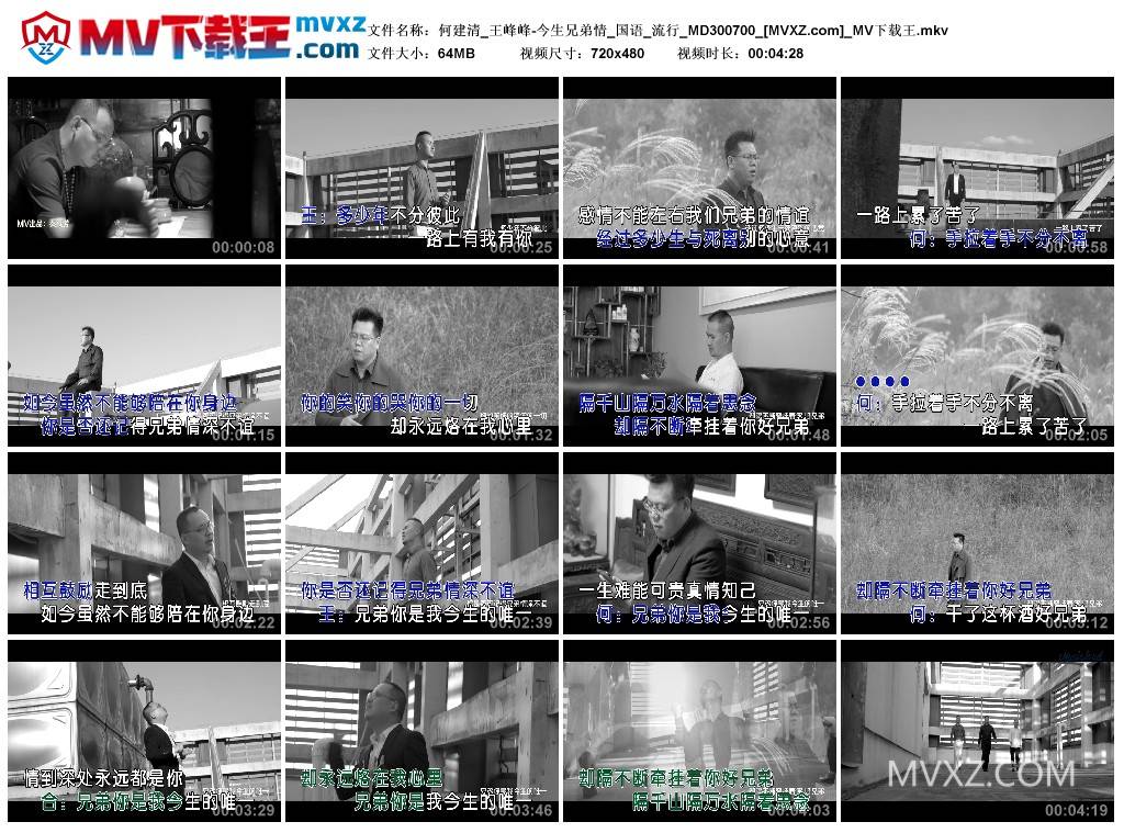 何建清_王峰峰-今生兄弟情_国语_流行_MD300700